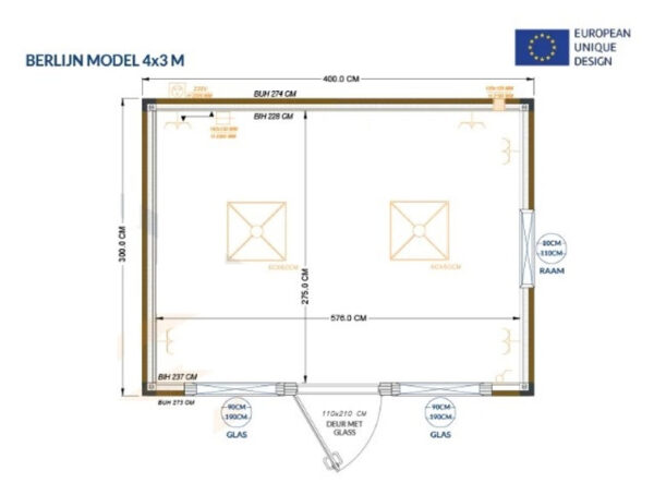 Conteneur Bureau 4×3 mètres – Image 2