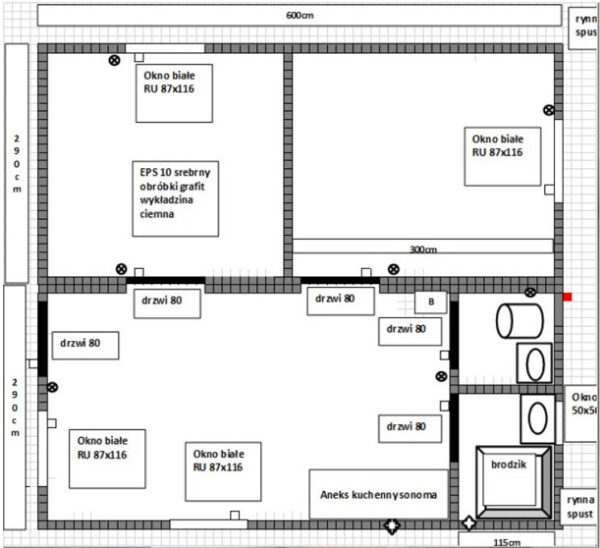 Conteneur 35m2 salle de bain cuisine 2 x chambre 6 x 5,8m – Image 2